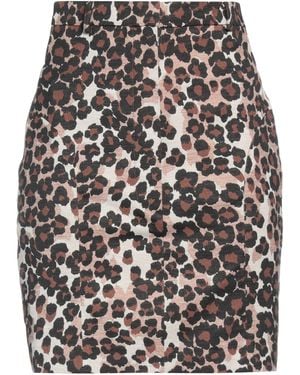 Pushbutton Mini Skirt - Gray