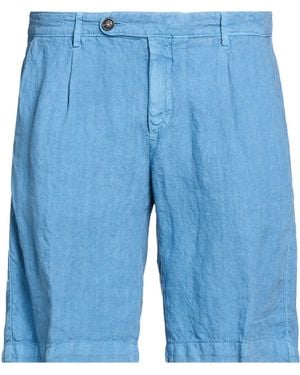 Massimo Alba Light Shorts & Bermuda Shorts Linen - Blue