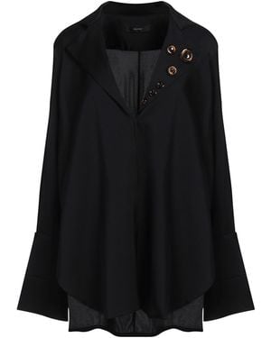 Ellery Shirt Silk, Lycra - Black