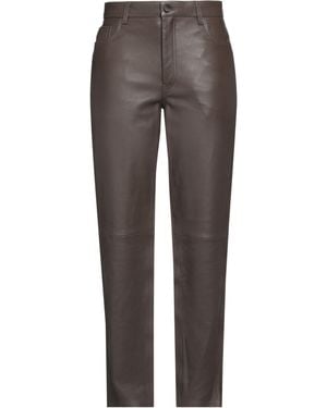 TOTEME Trousers Lambskin - Grey