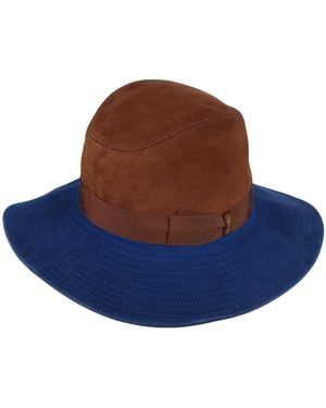 Borsalino Hat Leather - Blue