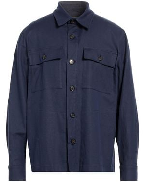 Department 5 Jacket Cotton, Linen, Elastane - Blue