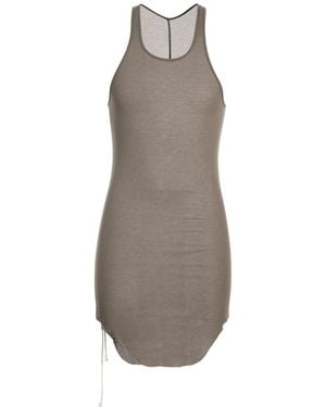 Rick Owens Taupe Tank Top Viscose, Silk - Grey