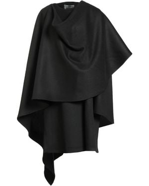 Alberta Ferretti Cape Virgin Wool, Cashmere - Black