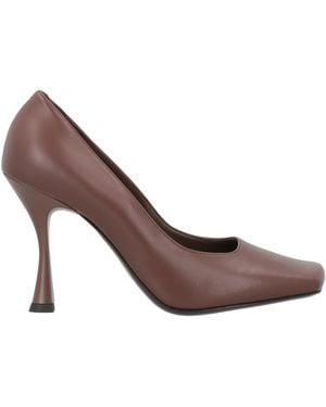 Giampaolo Viozzi Dark Court Shoes Leather - Brown
