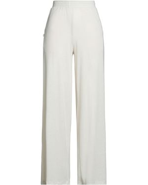 Jijil Ivory Pants Polyester, Viscose, Elastane - White
