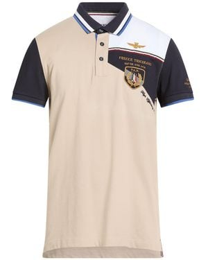 Aeronautica Militare Polo Shirt Cotton, Elastane - Natural