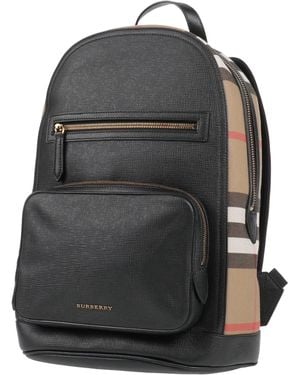 Burberry Backpack Cow Leather, Cotton - Black