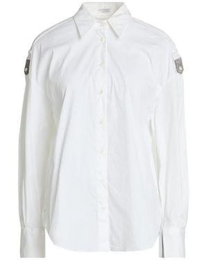 Brunello Cucinelli Shirt Cotton, Polyamide, Elastane - White