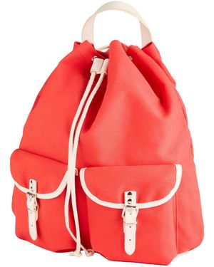 Zilla Backpack Cotton, Leather - Red