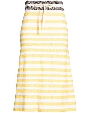 Jil Sander Midi Skirt Cotton - Yellow