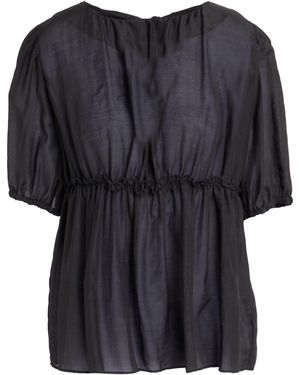 1 One Top Cotton, Silk - Black