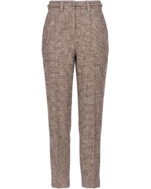 Brunello Cucinelli Pants Virgin Wool, Silk, Polyamide - Gray