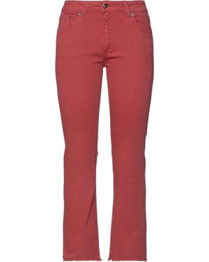 Care Label Jeans - Red