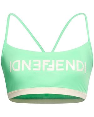 Fendi Top Polyamide, Elastane - Green