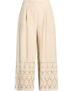 120% Lino Trousers Linen - Natural