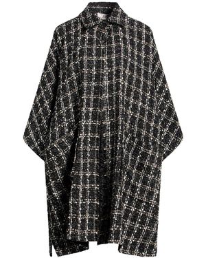 LOLA SANDRO FERRONE Overcoat & Trench Coat Polyester - Black