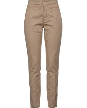 European Culture Trousers Cotton, Elastane - Natural