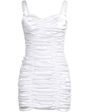 Dolce & Gabbana Mini Dress Acetate, Polyamide, Silk, Elastane - White