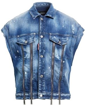 DSquared² Denim Outerwear Cotton, Elastane - Blue