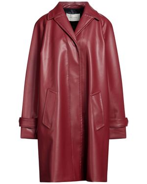 Cedric Charlier Overcoat & Trench Coat - Red