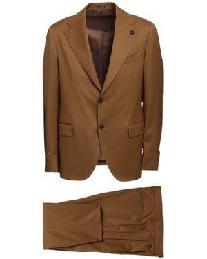 Lardini Suit Wool - Brown