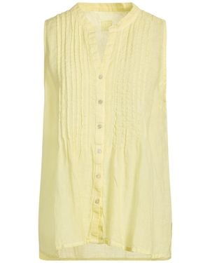 120% Lino Pastel Shirt Linen - Yellow