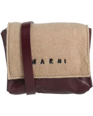 Marni Cross-Body Bag Polyester, Cow Leather - Brown