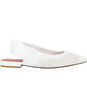 Santoni Ballet Flats - White
