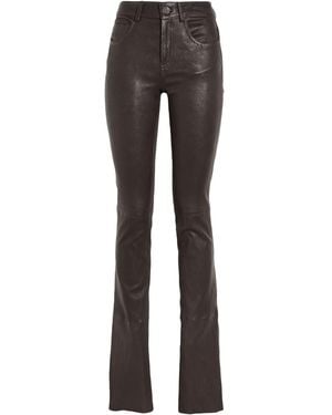 Giorgio Brato Trousers Leather - Grey