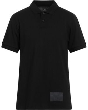 ARMANI EXCHANGE Polo Shirts - Black