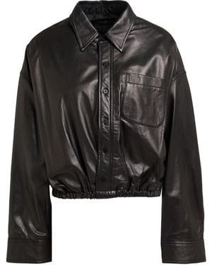 R13 Shirt Sheepskin - Black