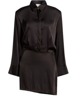 ViCOLO Mini Dress Polyester, Elastane - Black