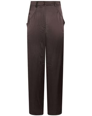 Gentry Portofino Trousers Viscose, Wool - Brown