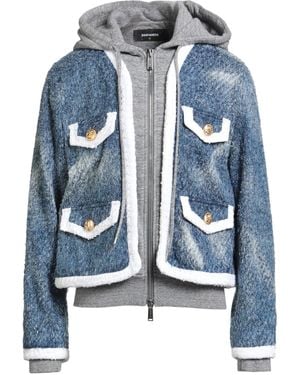 DSquared² Jacket Viscose, Polyester, Cotton - Blue