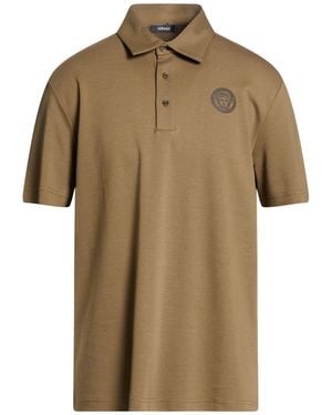 Versace Military Polo Shirt Cotton - Brown