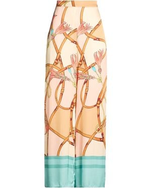 DOUBLE C Ivory Pants Viscose - White