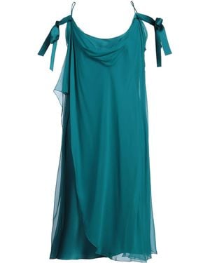 Alberta Ferretti Midi Dress Silk, Acetate - Blue