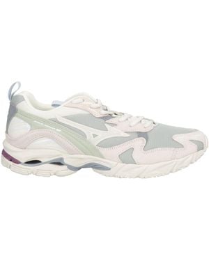 Mizuno Trainers Pigskin, Textile Fibres - White