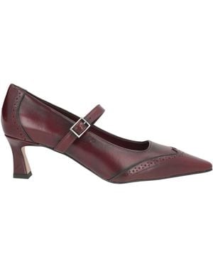 J.A.P. JOSE ANTONIO PEREIRA Court Shoes Calfskin - Purple