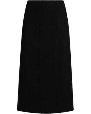 Elena Miro Midi Skirt Viscose, Polyamide, Elastane - Black