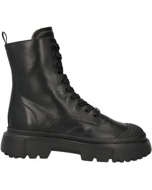 Hogan Ankle Boots Leather - Black