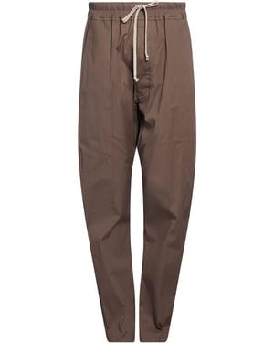 Rick Owens Trousers Cotton, Elastane - Brown