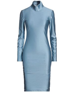 FACE TO FACE STYLE Light Midi Dress Polyamide, Elastane - Blue