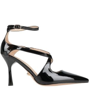 Twenty Four Haitch Court Shoes Textile Fibres - Black