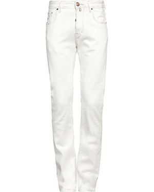 Jacob Cohen Pantalon En Jean - Blanc