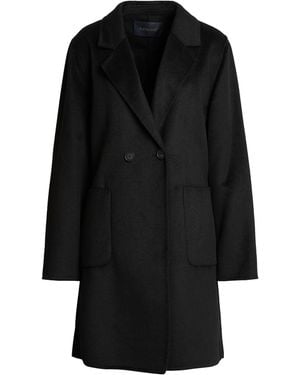 Elena Miro Coat Polyethylene, Wool - Black