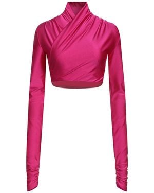 ANDAMANE Fuchsia Top Polyamide, Elastane - Pink
