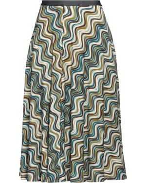 Siyu Ivory Midi Skirt Viscose, Elastane - Green