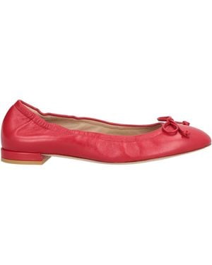 Stuart Weitzman Ballet Flats Leather - Red